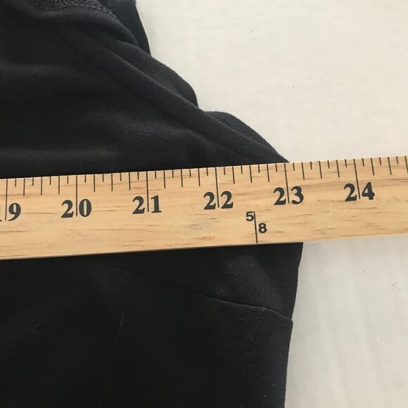 Ruffle Hem Black Dress - Picture 6 of 8